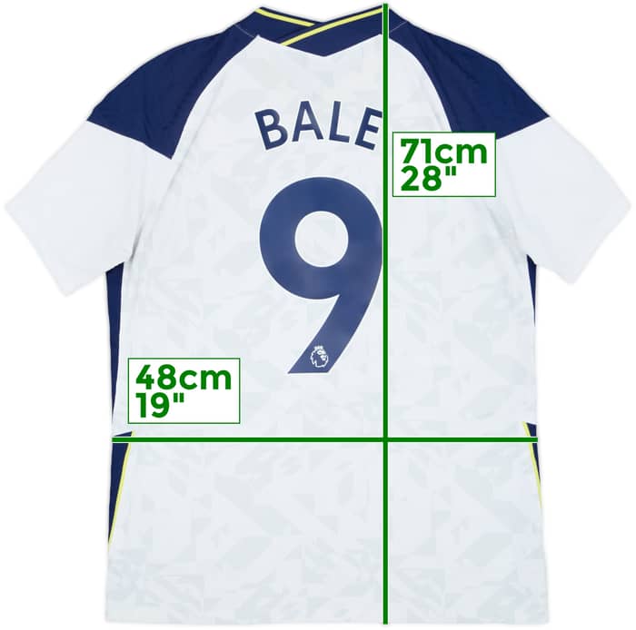 2020-21 Tottenham Authentic Home Shirt Bale #9 - 9/10 - (M)