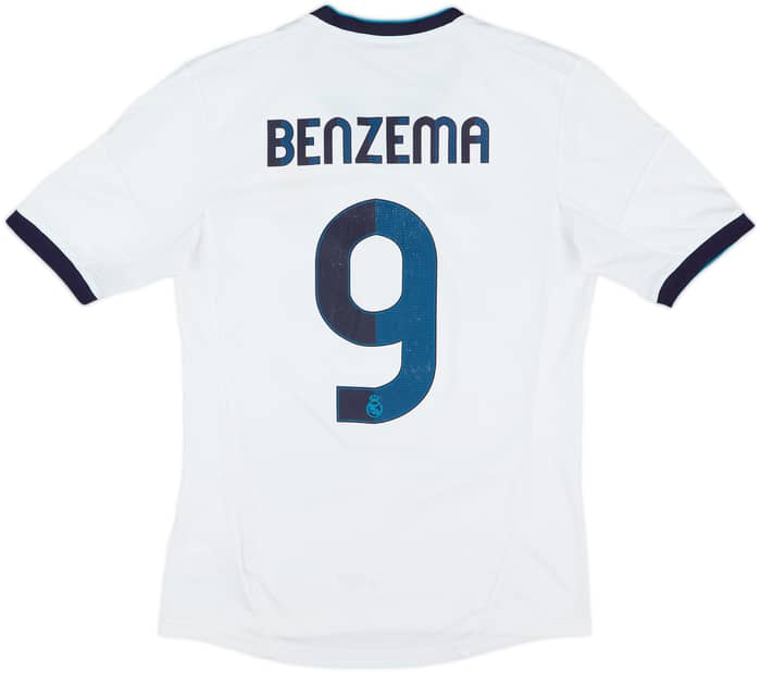 2012-13 Real Madrid Home Shirt Benzema #9 - 6/10 - (S)