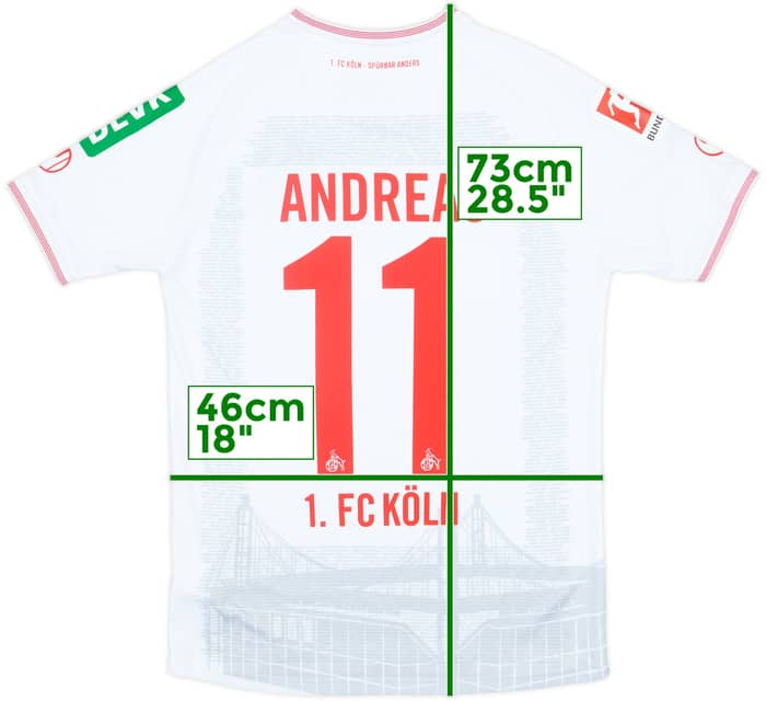2021-22 FC Koln Home Shirt Andreas #11 - 6/10 - (S)