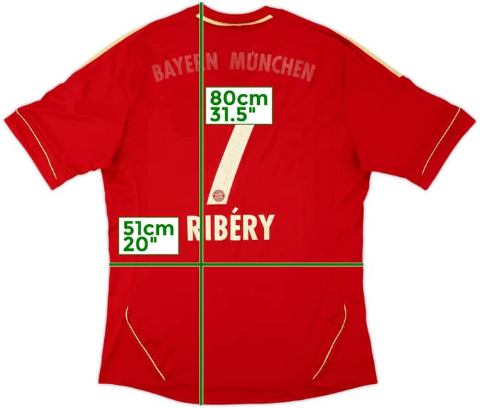 2012-13 Bayern Munich Home Shirt Ribery #7 - 4/10 - (L)