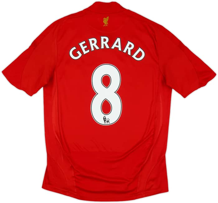 2008-10 Liverpool Home Shirt Gerrard #8 - 5/10 - (S)