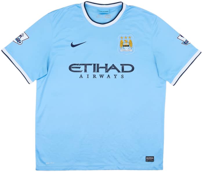 2013-14 Manchester City Home Shirt Zabaleta #5 - 8/10 - (XL)