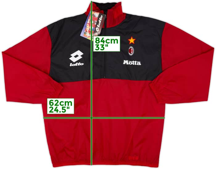 1994-95 AC Milan Lotto 1/2 Zip Windbreaker (L)