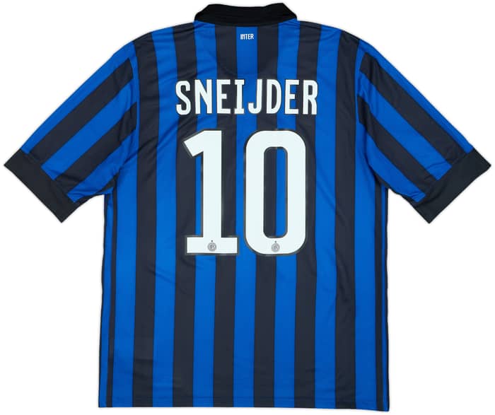 2011-12 Inter Milan Home Shirt Sneijder #10 - 8/10 - (L)