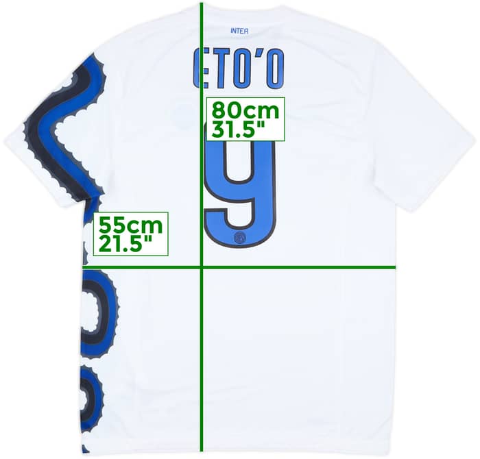 2010-11 Inter Milan Away Shirt Eto'o #9 - 9/10 - (L)