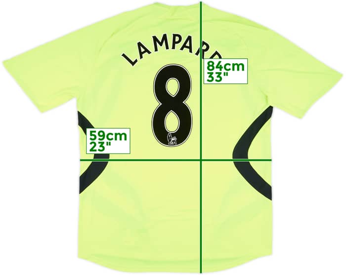 2007-08 Chelsea Away Shirt Lampard #8 - 9/10 - (XL)