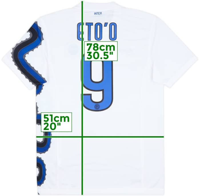 2010-11 Inter Milan Away Shirt Eto'o #9 - 6/10 - (M)