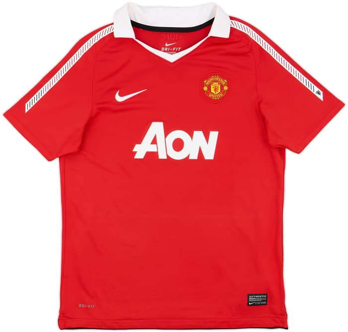 2010-11 Manchester United Home Shirt Rooney #10 - 10/10 - (L.Boys)