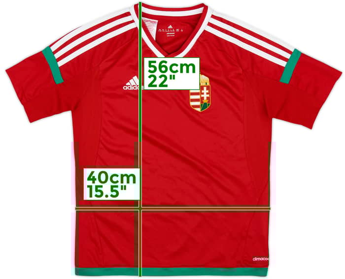 2016-18 Hungary Home Shirt - 7/10 - (M.Boys)