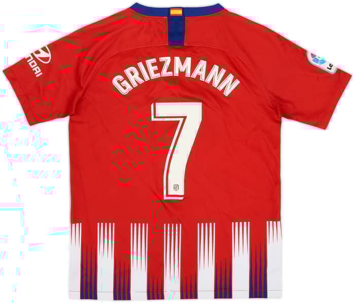 2018-19 Atletico Madrid Home Shirt - 6/10 - (L.Boys)