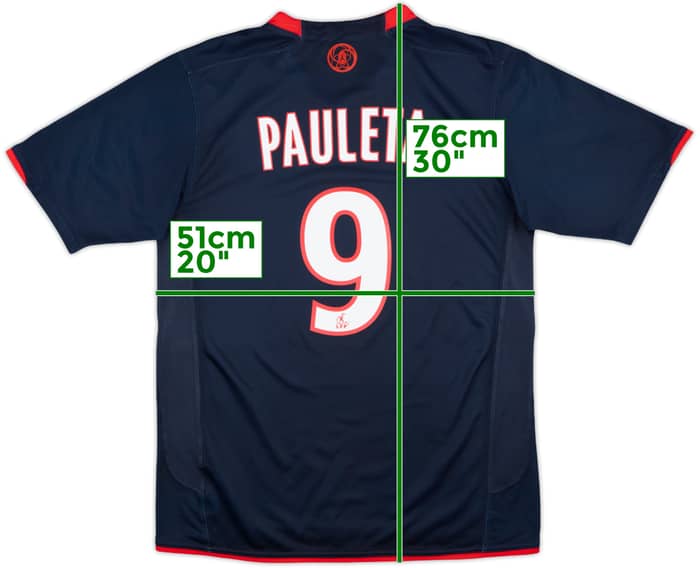2008-09 Paris Saint-Germain Home Shirt Pauleta #9 - 8/10 - (M)