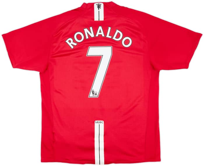 2007-09 Manchester United Home Shirt Ronaldo #7 - 6/10 - (L)