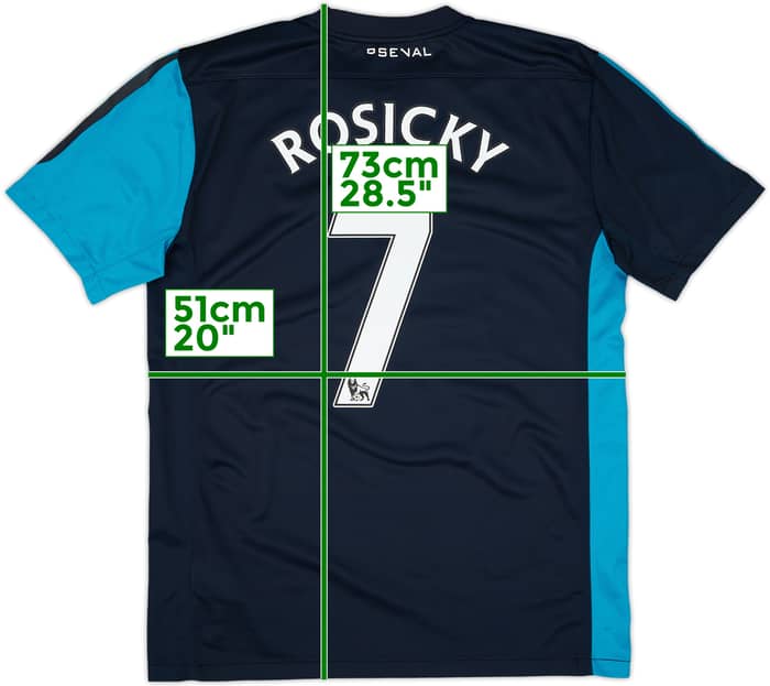 2011-12 Arsenal Away Shirt Rosicky #7 - 7/10 - (M)