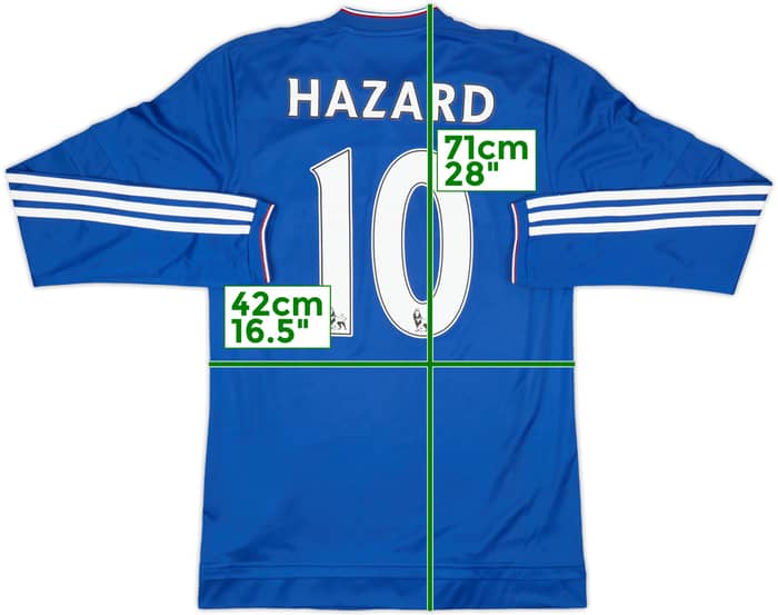 2015-16 Chelsea Home L/S Shirt Hazard #10 - 8/10 - (S)