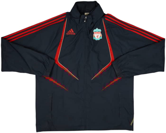 2009-10 Liverpool adidas Hooded Rain Jacket - 7/10 - (L/XL)