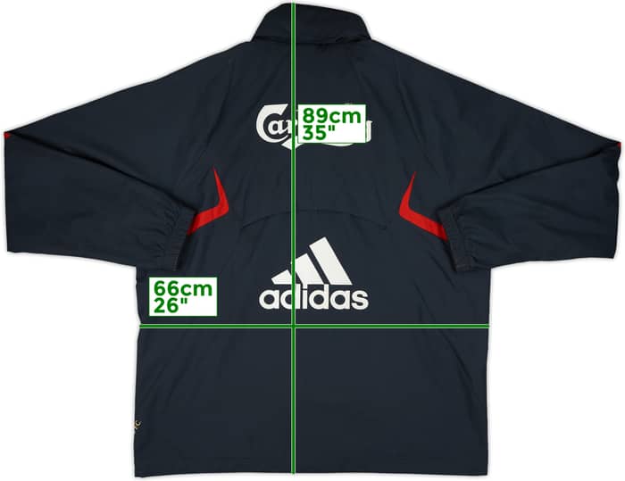 2009-10 Liverpool adidas Hooded Rain Jacket - 7/10 - (L/XL)