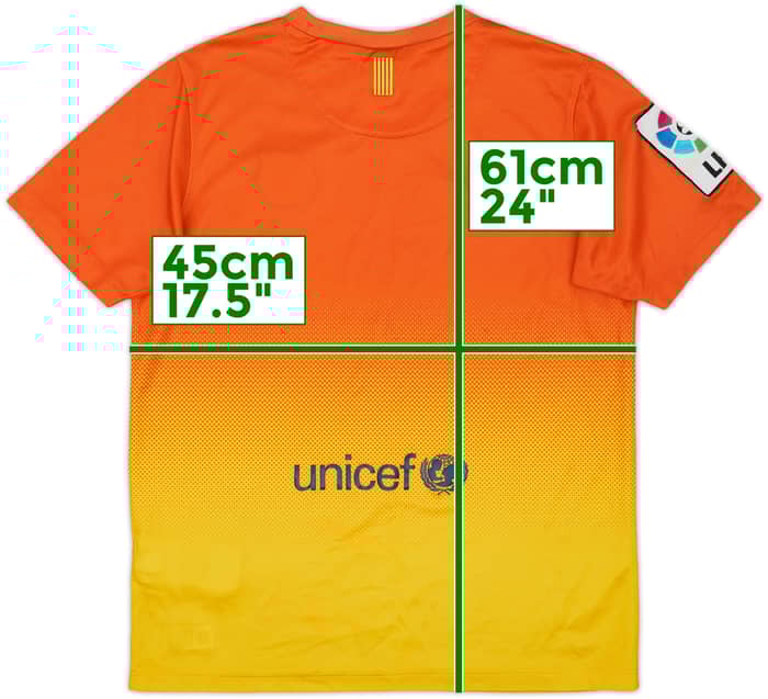 2012-13 Barcelona Basic Away Shirt - 9/10 - (L.Boys)