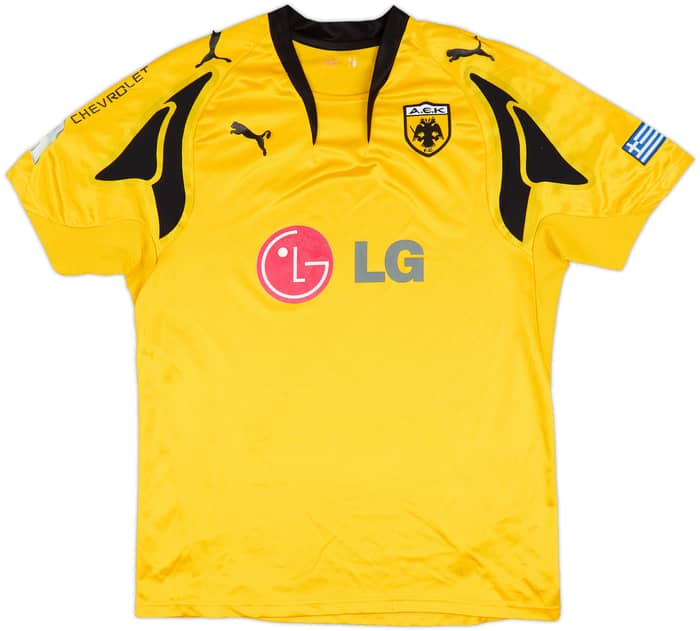 2007-08 AEK Athens Home Shirt - 5/10 - (L)