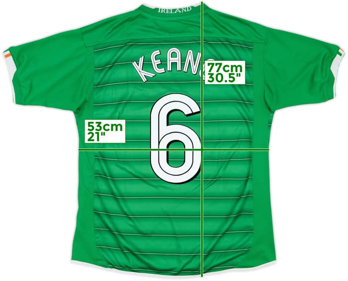 2003-04 Ireland Home Shirt Keane #6 - 6/10 - (L)