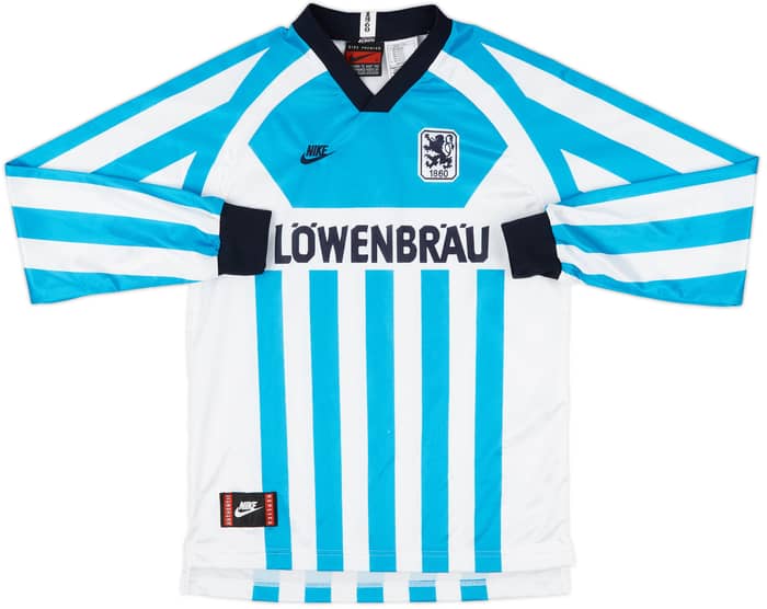 1995-96 1860 Munich Home L/S Shirt - 9/10 - (XL.Boys)