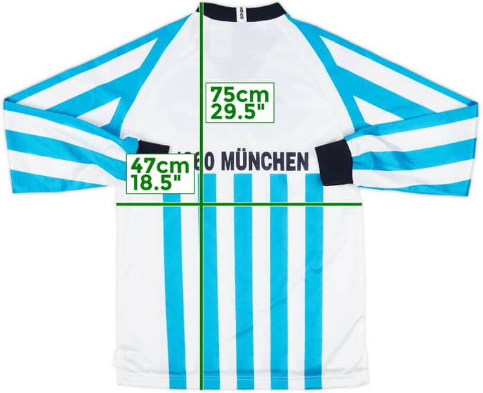 1995-96 1860 Munich Home L/S Shirt - 9/10 - (XL.Boys)