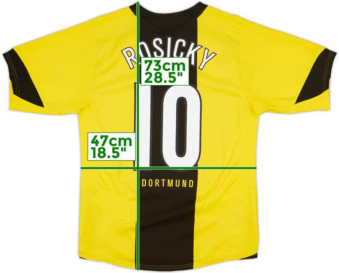2005-06 Borussia Dortmund Home Shirt Rosicky #10 - 6/10 - (S)