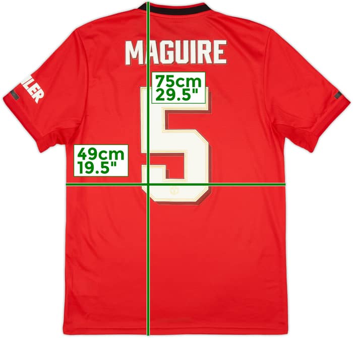 2019-20 Manchester United Home Shirt Maguire #5 - 10/10 - (M)