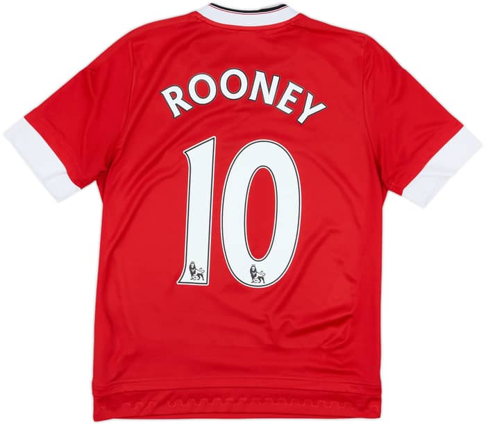 2015-16 Manchester United Home Shirt Rooney #10 - 7/10 - (L.Boys)