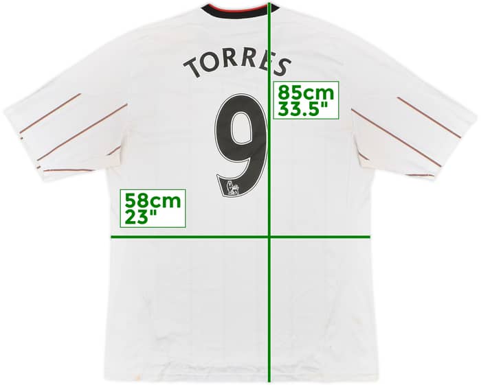 2010-11 Liverpool Away Shirt Torres #9 - 4/10 - (XL)