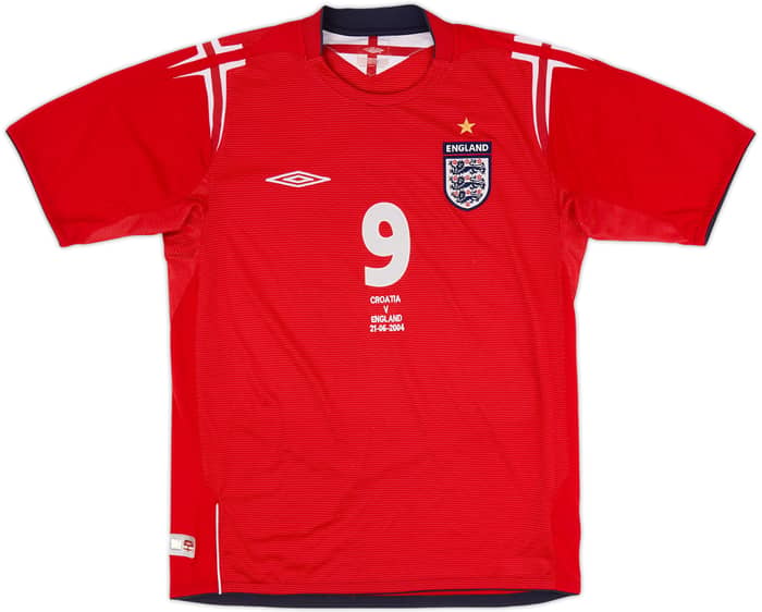 2004-06 England Away Shirt Rooney #9 - 8/10 - (M)
