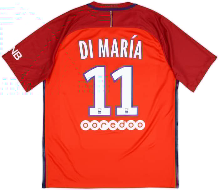 2016-17 Paris Saint-Germain Away Shirt Di Maria #11 - 9/10 - (L)