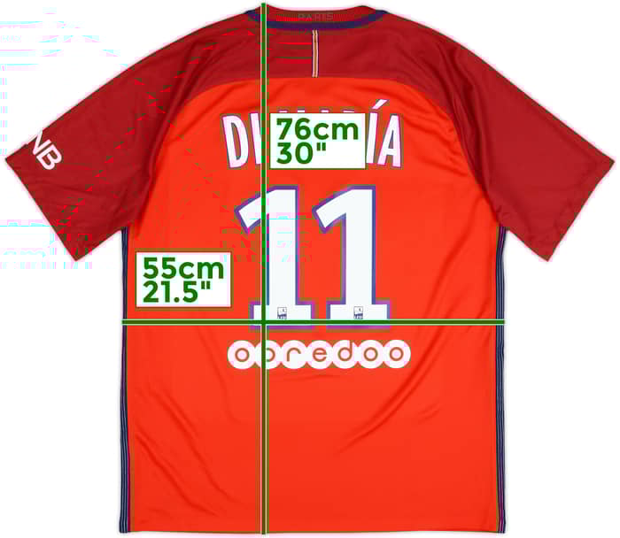 2016-17 Paris Saint-Germain Away Shirt Di Maria #11 - 9/10 - (L)