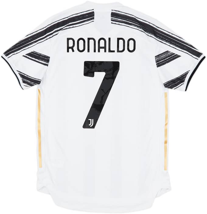 2020-21 Juventus Authentic Home Shirt Ronaldo #7 - 9/10 - (M)