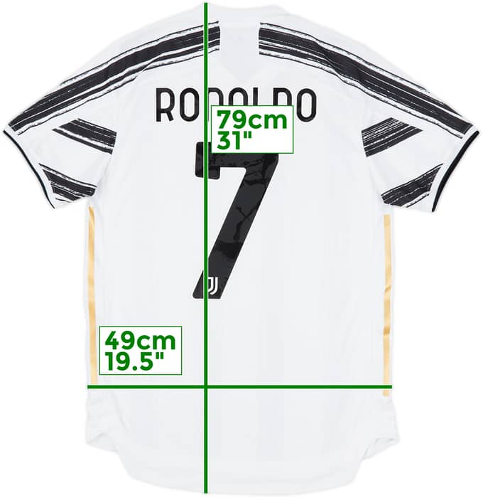 2020-21 Juventus Authentic Home Shirt Ronaldo #7 - 9/10 - (M)