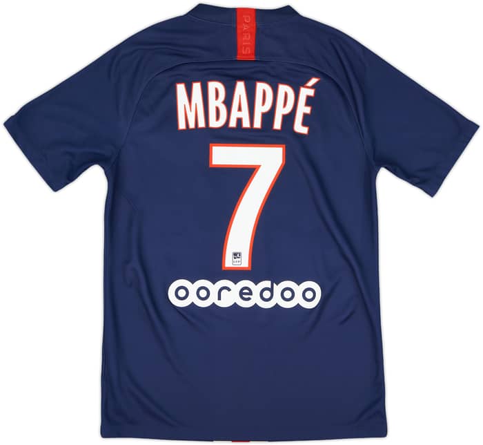 2019-20 Paris Saint-Germain Home Shirt Mbappe #7 - 9/10 - (S)