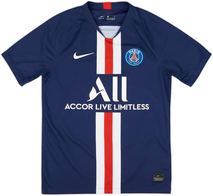 2019-20 Paris Saint-Germain Home Shirt Mbappe #7 - 9/10 - (S)