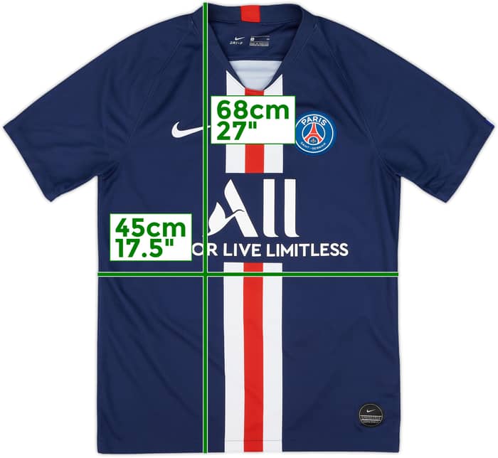2019-20 Paris Saint-Germain Home Shirt Mbappe #7 - 9/10 - (S)