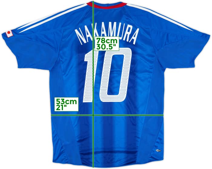 2004-06 Japan Home Shirt Nakamura #10 - 9/10 - (M)