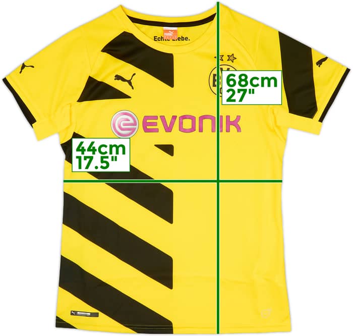 2014-15 Borussia Dortmund Home Shirt Hummels #15 - 9/10 - (Women's M)
