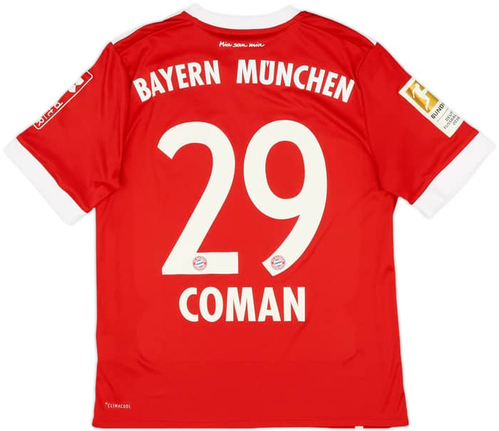 2017-18 Bayern Munich Home Shirt Coman #29 - 9/10 - (L.Boys)