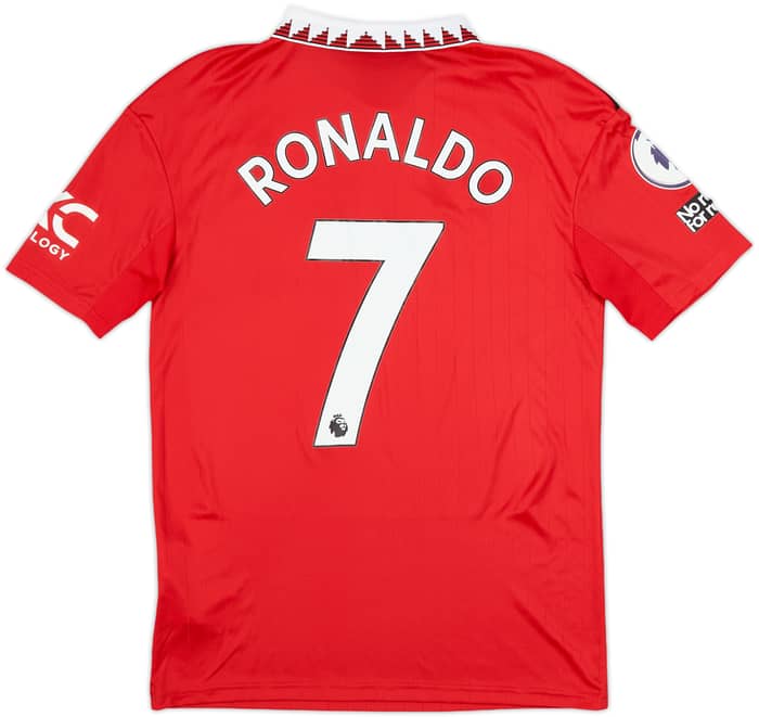 2022-23 Manchester United Home Shirt Ronaldo #7 - 7/10 - (XL.Boys)