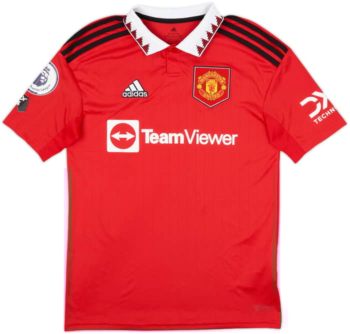 2022-23 Manchester United Home Shirt Ronaldo #7 - 7/10 - (XL.Boys)