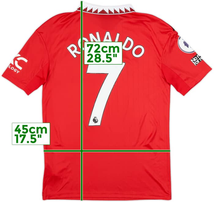 2022-23 Manchester United Home Shirt Ronaldo #7 - 7/10 - (XL.Boys)