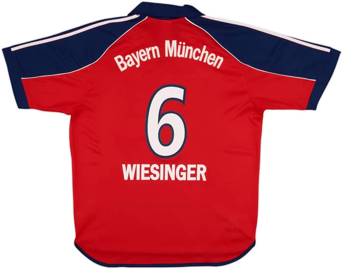 1999-01 Bayern Munich Home Shirt Wiesinger #6 - 8/10 - (L)