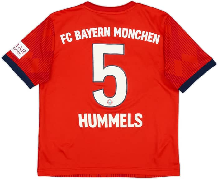 2018-19 Bayern Munich Home Shirt Hummels #5 - 6/10 - (L.Boys)