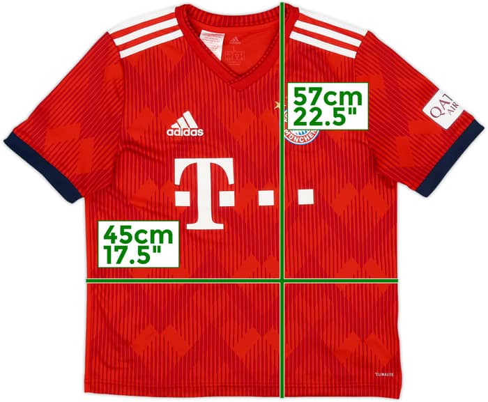 2018-19 Bayern Munich Home Shirt Hummels #5 - 6/10 - (L.Boys)