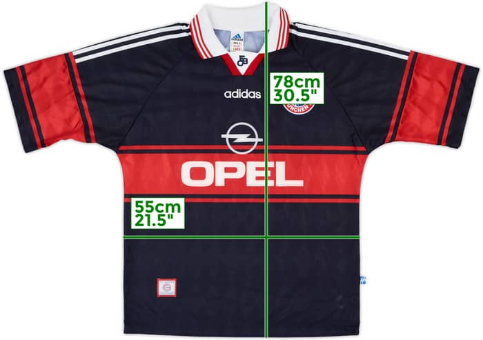 1997-99 Bayern Munich Home Shirt Jancker #19 - 9/10 - (L)
