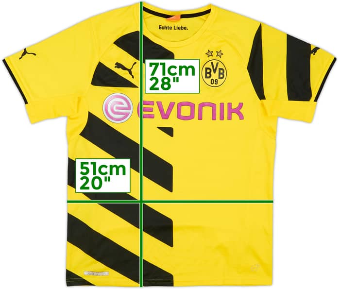 2014-15 Borussia Dortmund Home Shirt - 8/10 - (M)