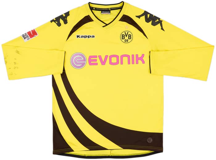 2009-10 Borussia Dortmund Home L/S Shirt - 4/10 - (M)