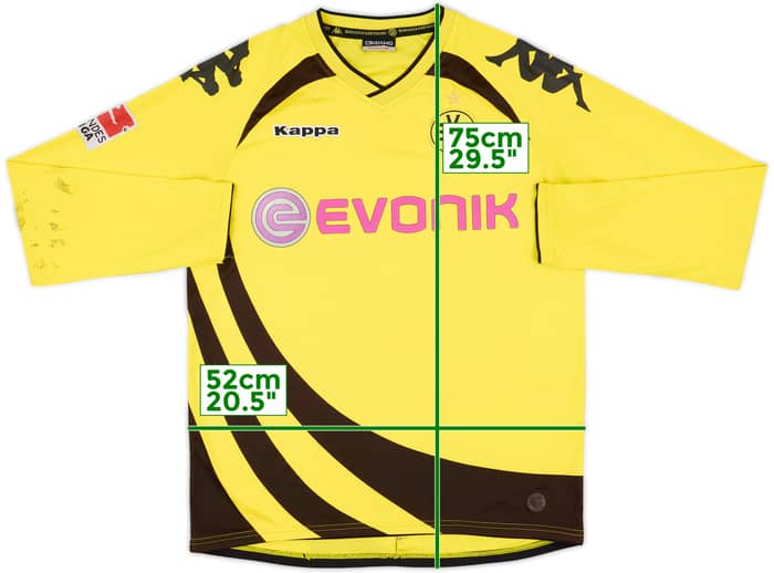 2009-10 Borussia Dortmund Home L/S Shirt - 4/10 - (M)